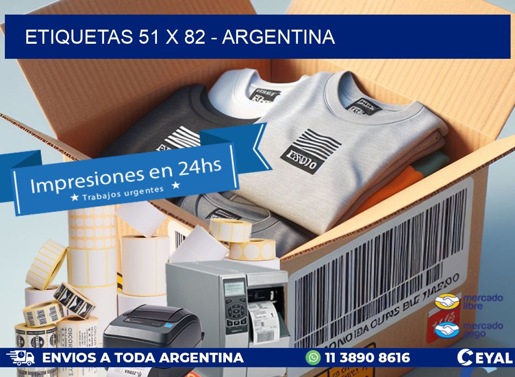 ETIQUETAS 51 x 82 - ARGENTINA