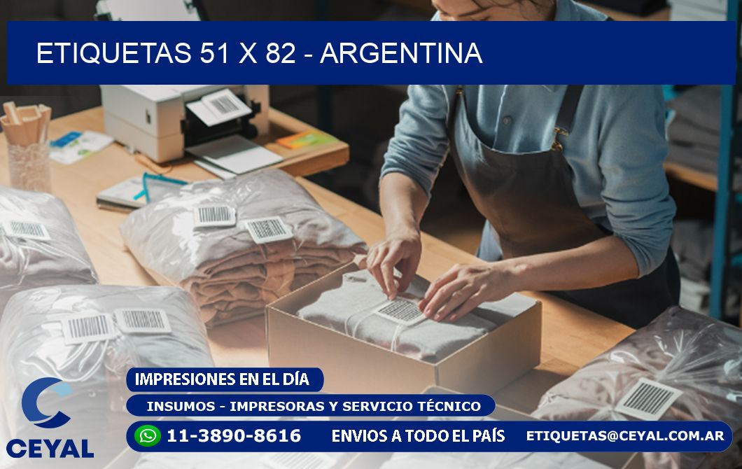 ETIQUETAS 51 x 82 - ARGENTINA