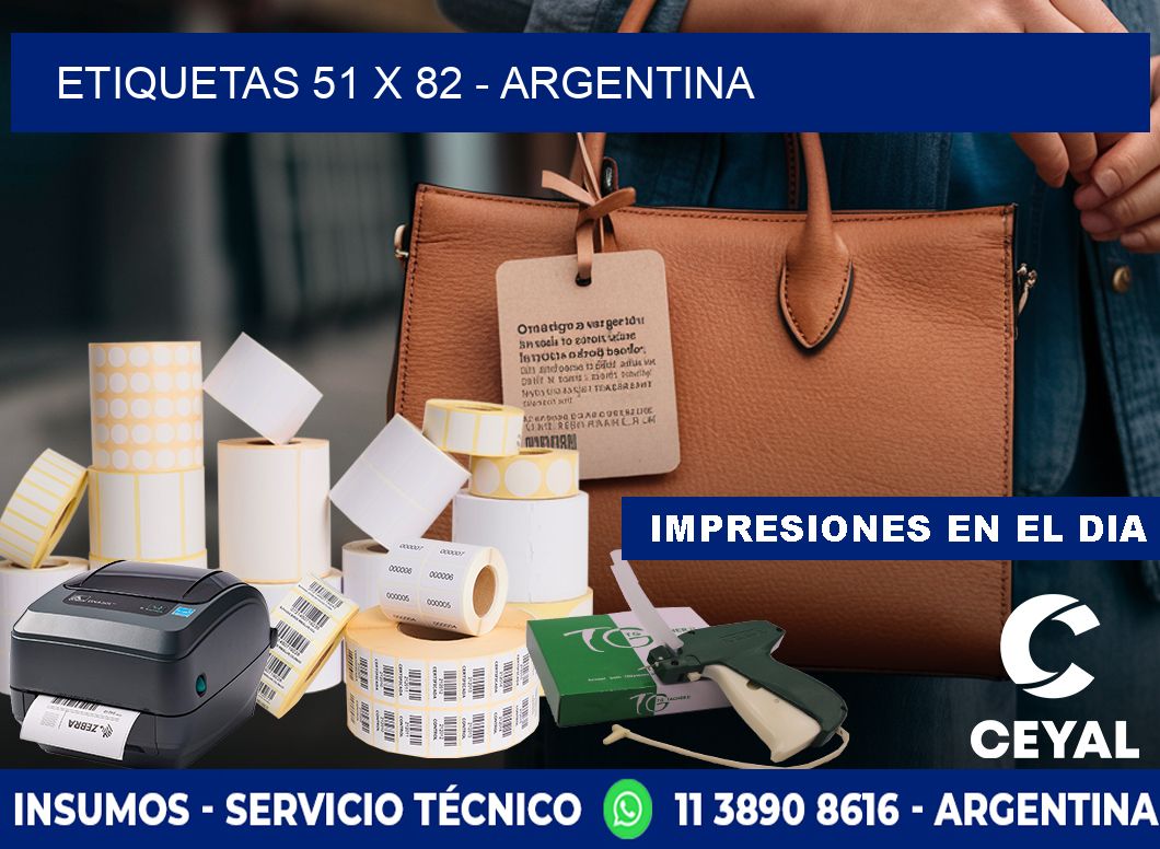 ETIQUETAS 51 x 82 - ARGENTINA