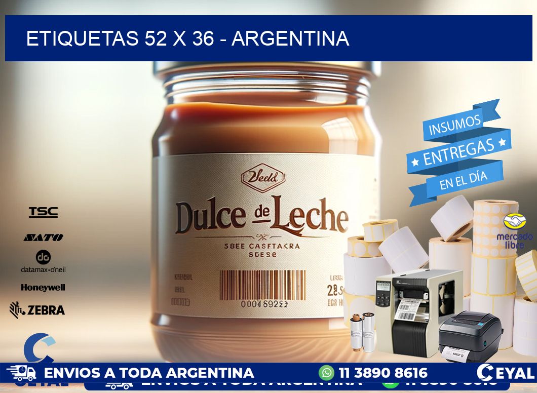 ETIQUETAS 52 x 36 - ARGENTINA