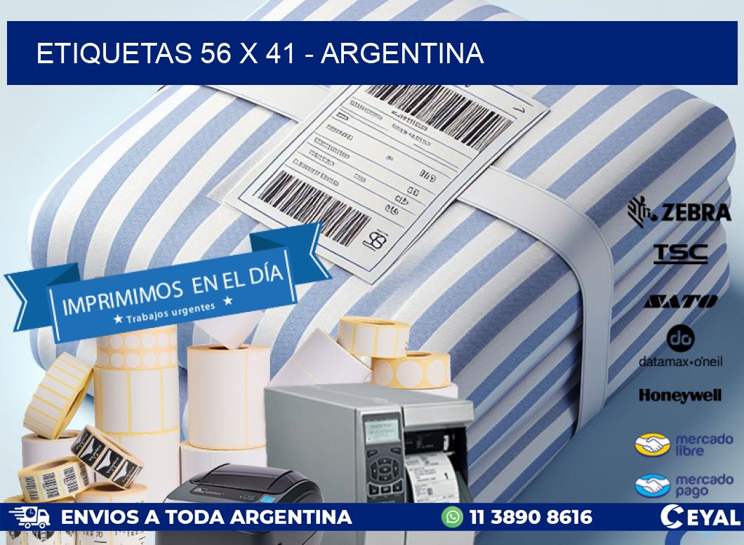 ETIQUETAS 56 x 41 - ARGENTINA