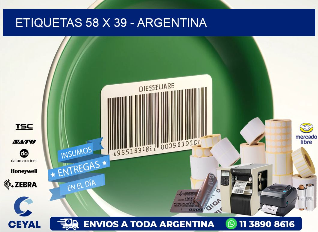 ETIQUETAS 58 x 39 - ARGENTINA