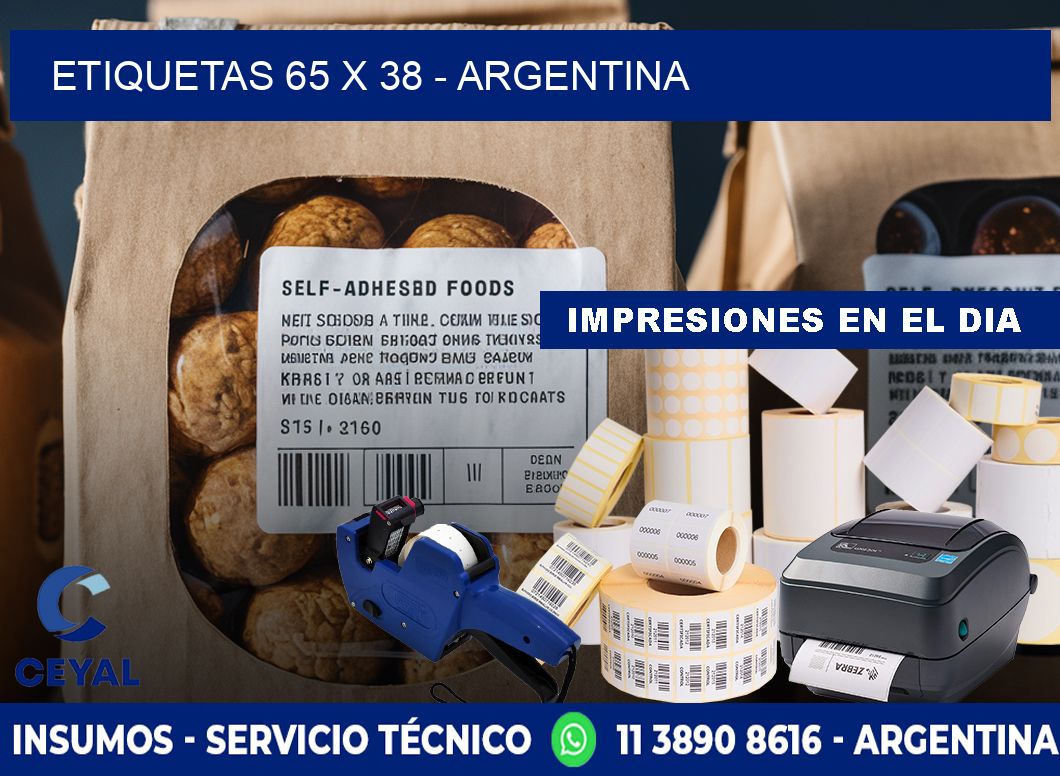 ETIQUETAS 65 x 38 - ARGENTINA