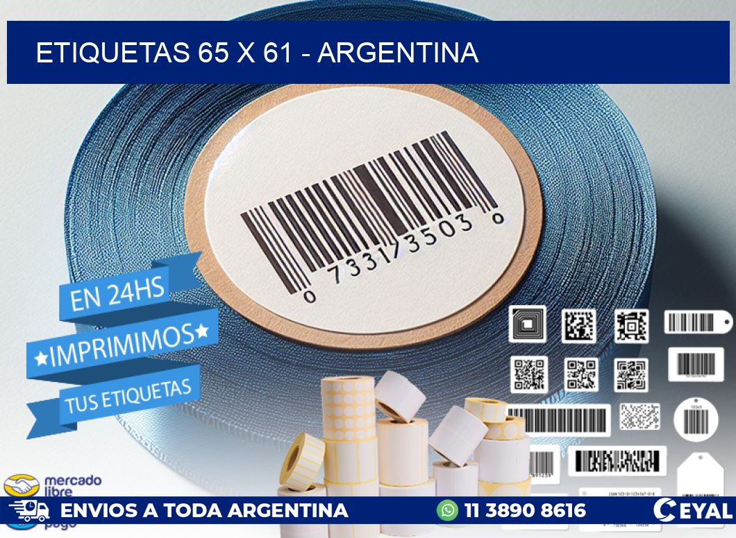 ETIQUETAS 65 x 61 - ARGENTINA