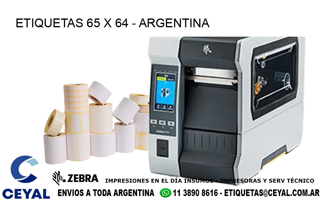 ETIQUETAS 65 x 64 - ARGENTINA