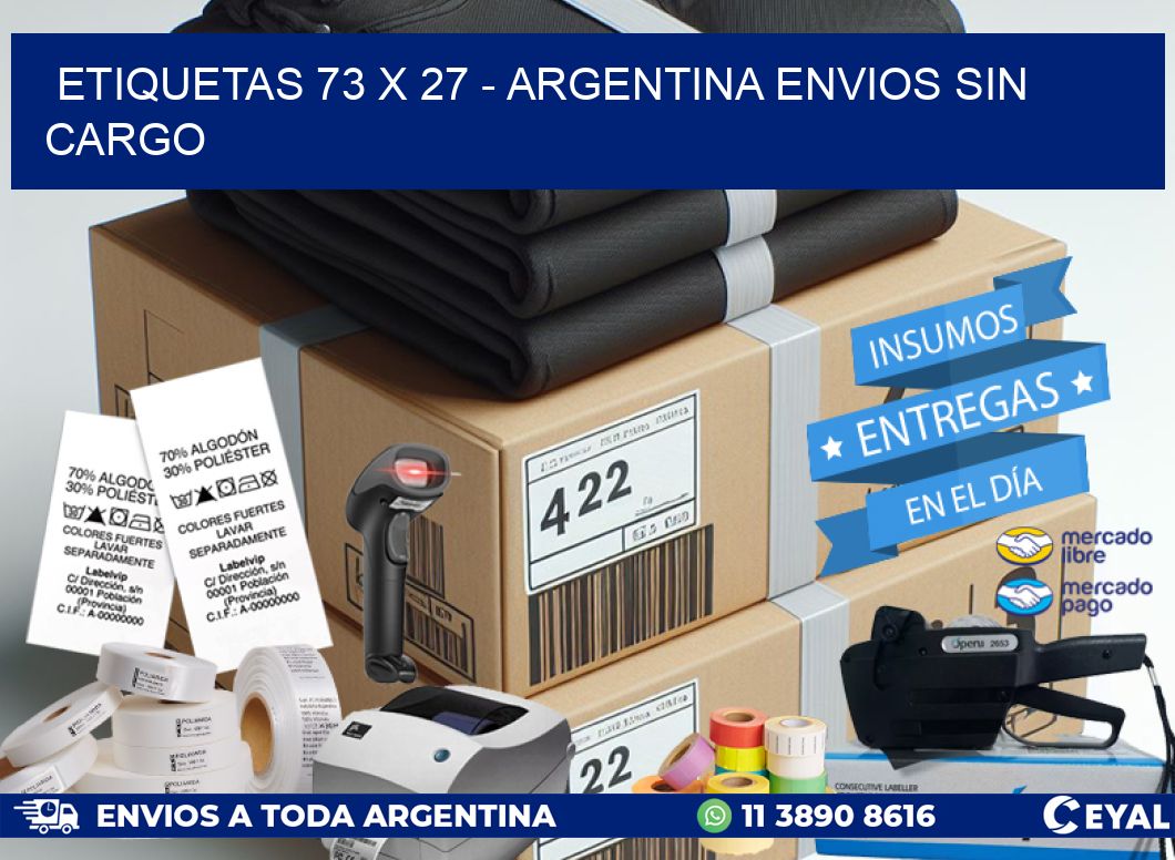 ETIQUETAS 73 x 27 – ARGENTINA ENVIOS SIN CARGO