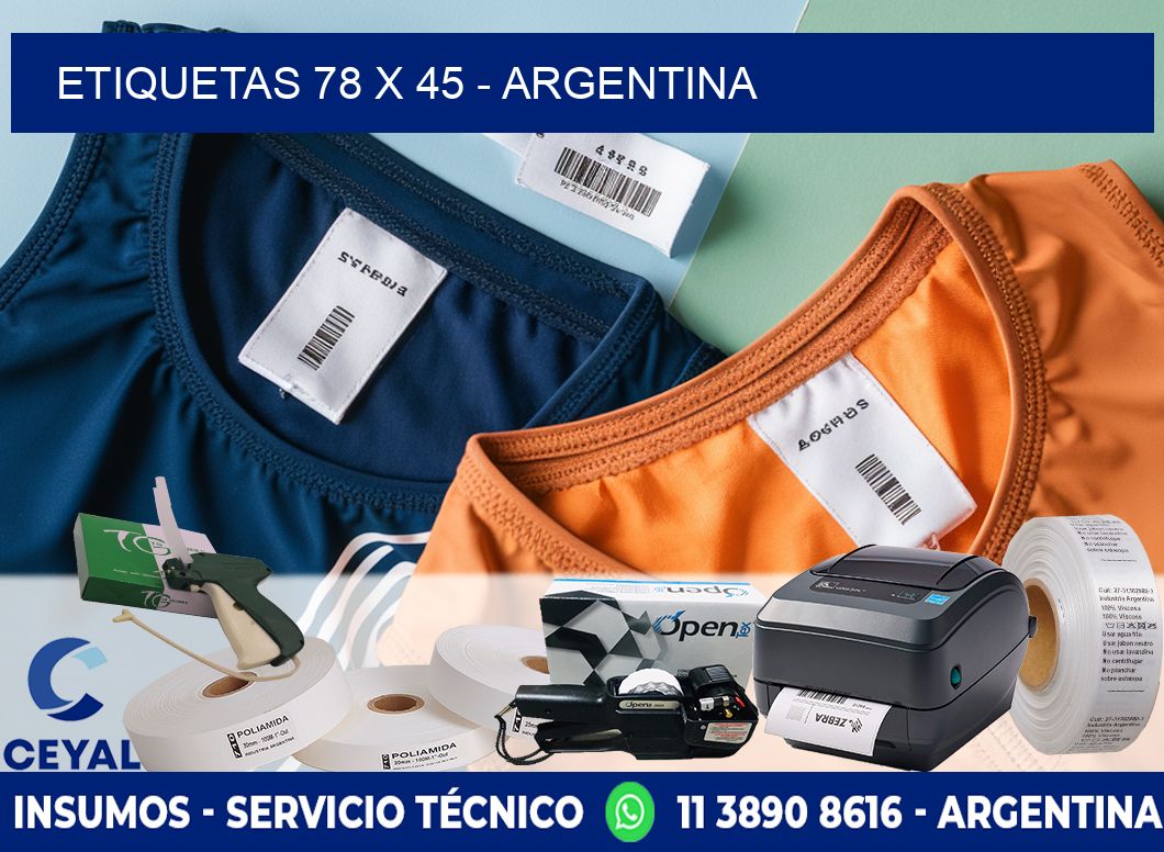 ETIQUETAS 78 x 45 - ARGENTINA