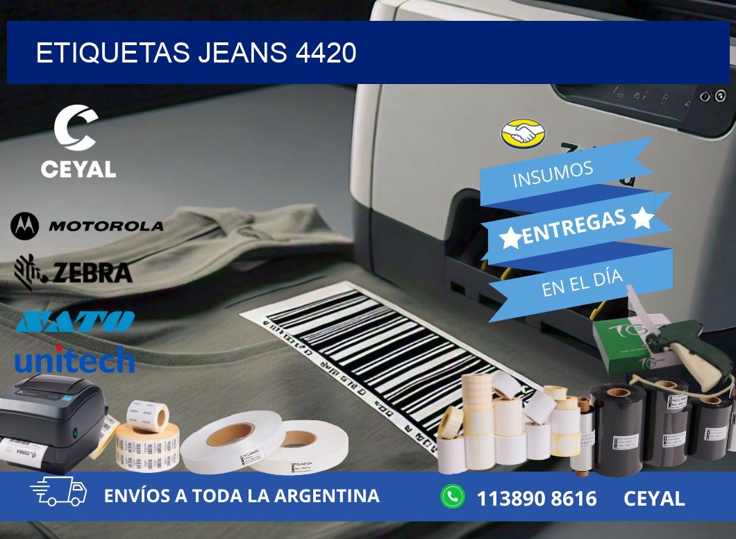 ETIQUETAS JEANS 4420