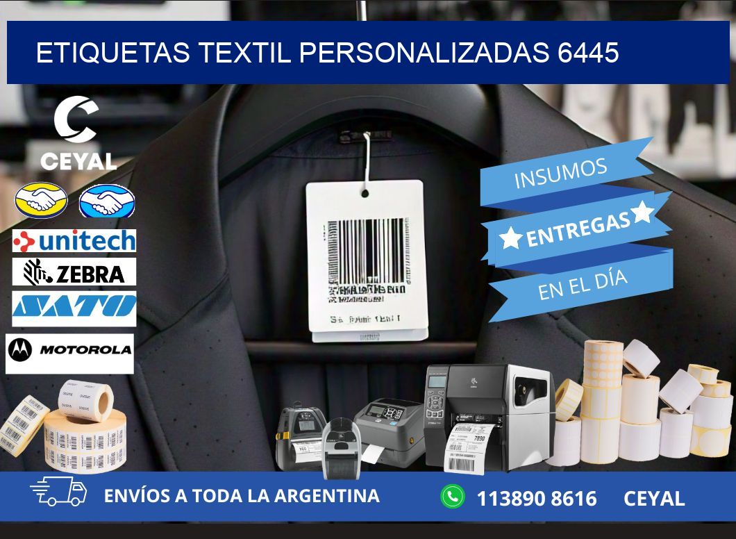 ETIQUETAS TEXTIL PERSONALIZADAS 6445