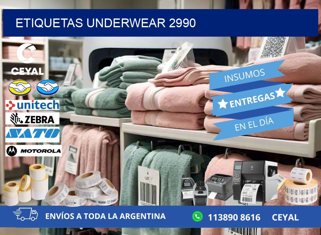 ETIQUETAS UNDERWEAR 2990