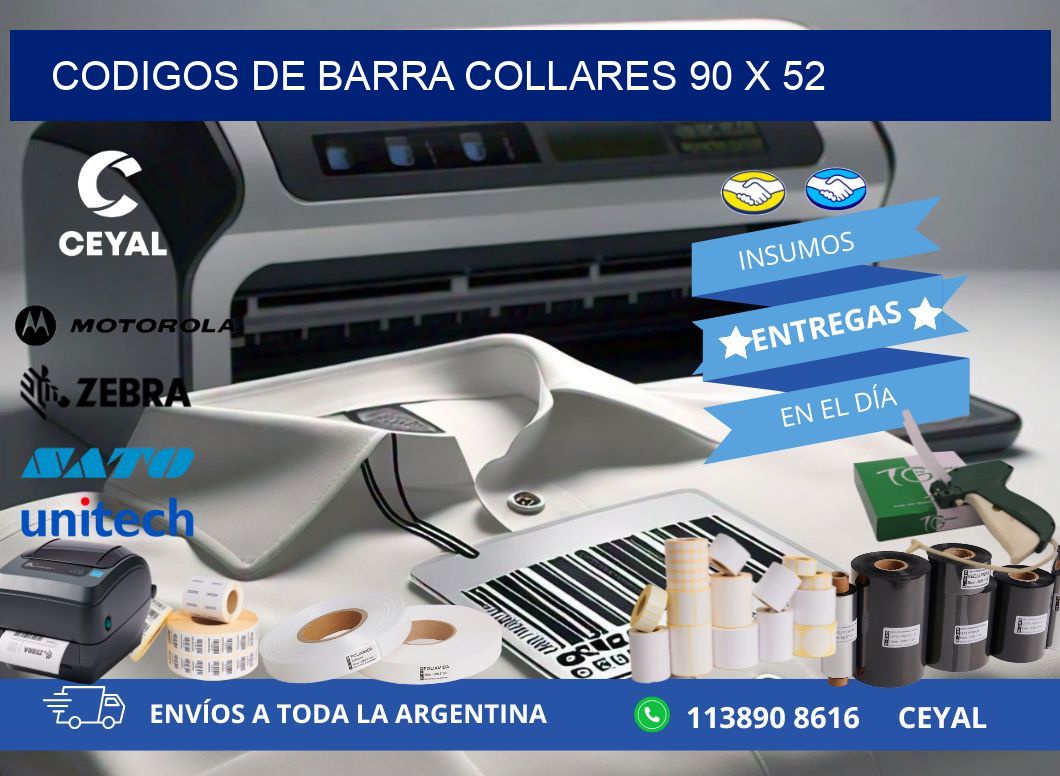 CODIGOS DE BARRA COLLARES 90 x 52
