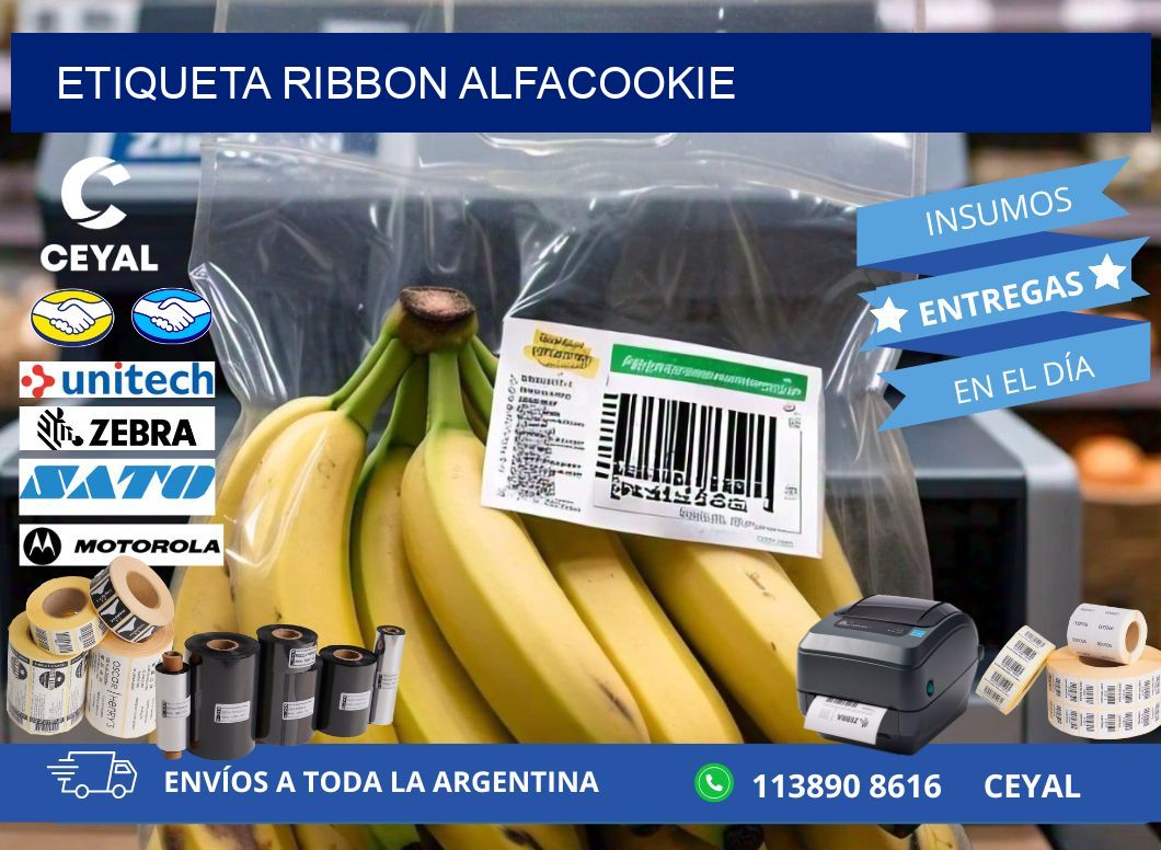 ETIQUETA RIBBON ALFACOOKIE