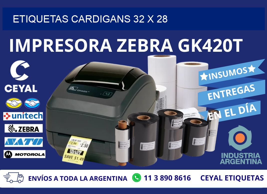 ETIQUETAS CARDIGANS 32 x 28