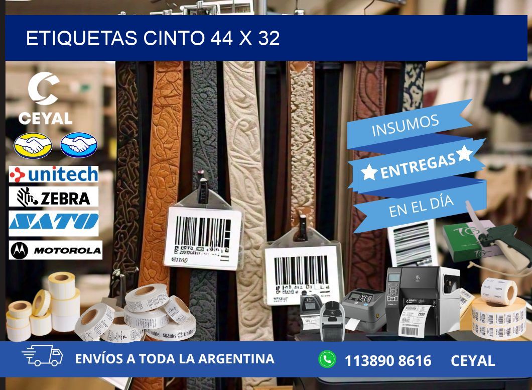 ETIQUETAS CINTO 44 x 32