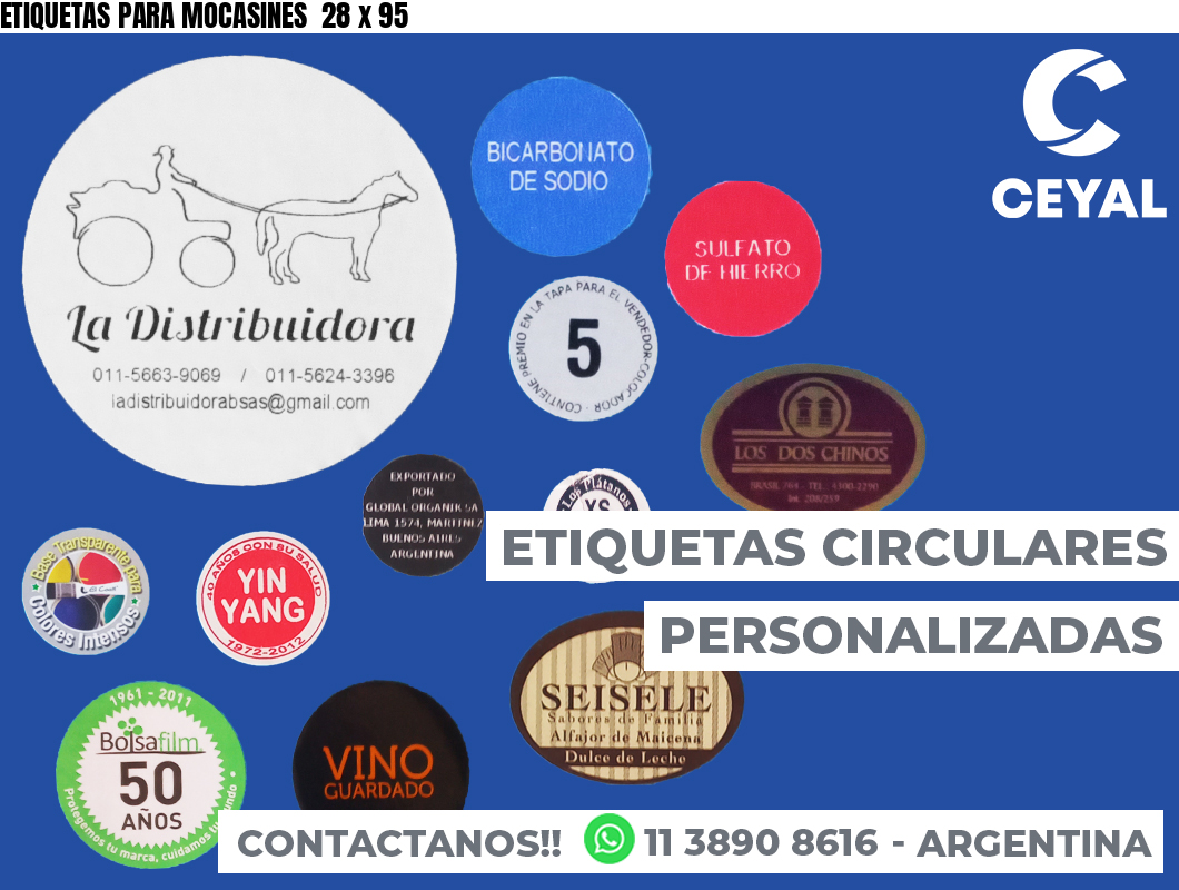 ETIQUETAS PARA MOCASINES  28 x 95