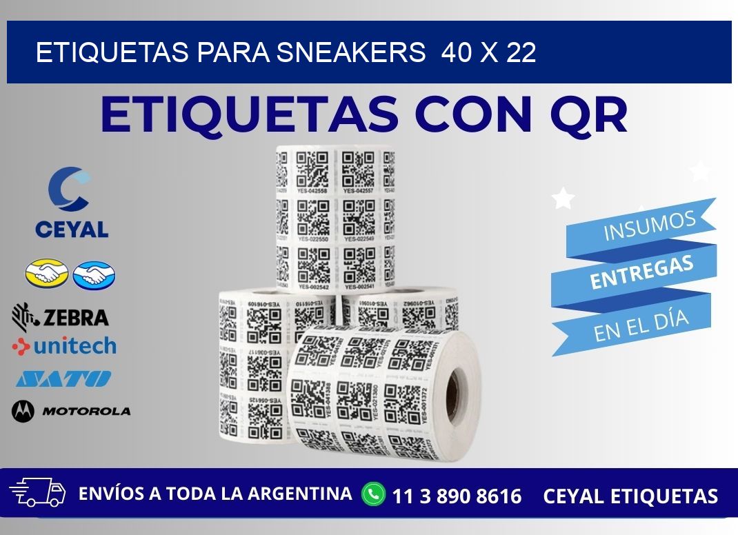 ETIQUETAS PARA SNEAKERS  40 x 22