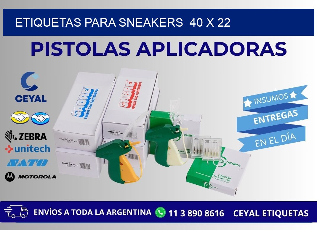 ETIQUETAS PARA SNEAKERS  40 x 22