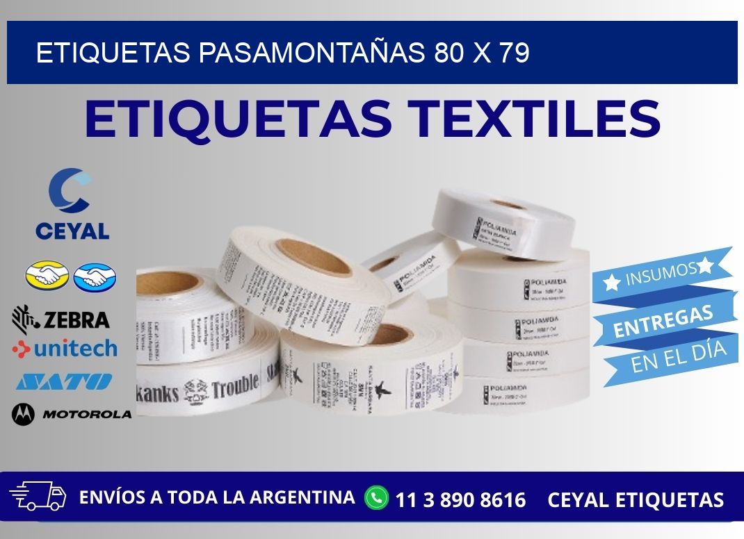 ETIQUETAS PASAMONTAÑAS 80 x 79