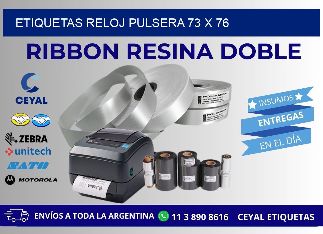 ETIQUETAS RELOJ PULSERA 73 x 76