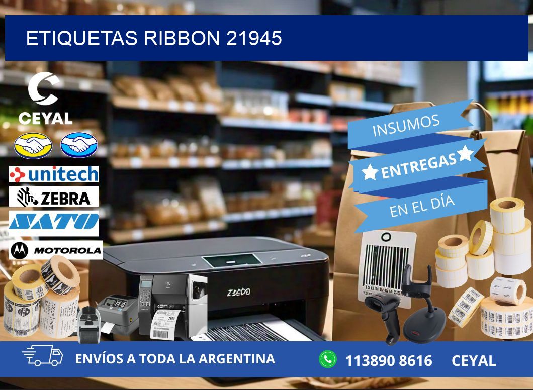 ETIQUETAS RIBBON 21945