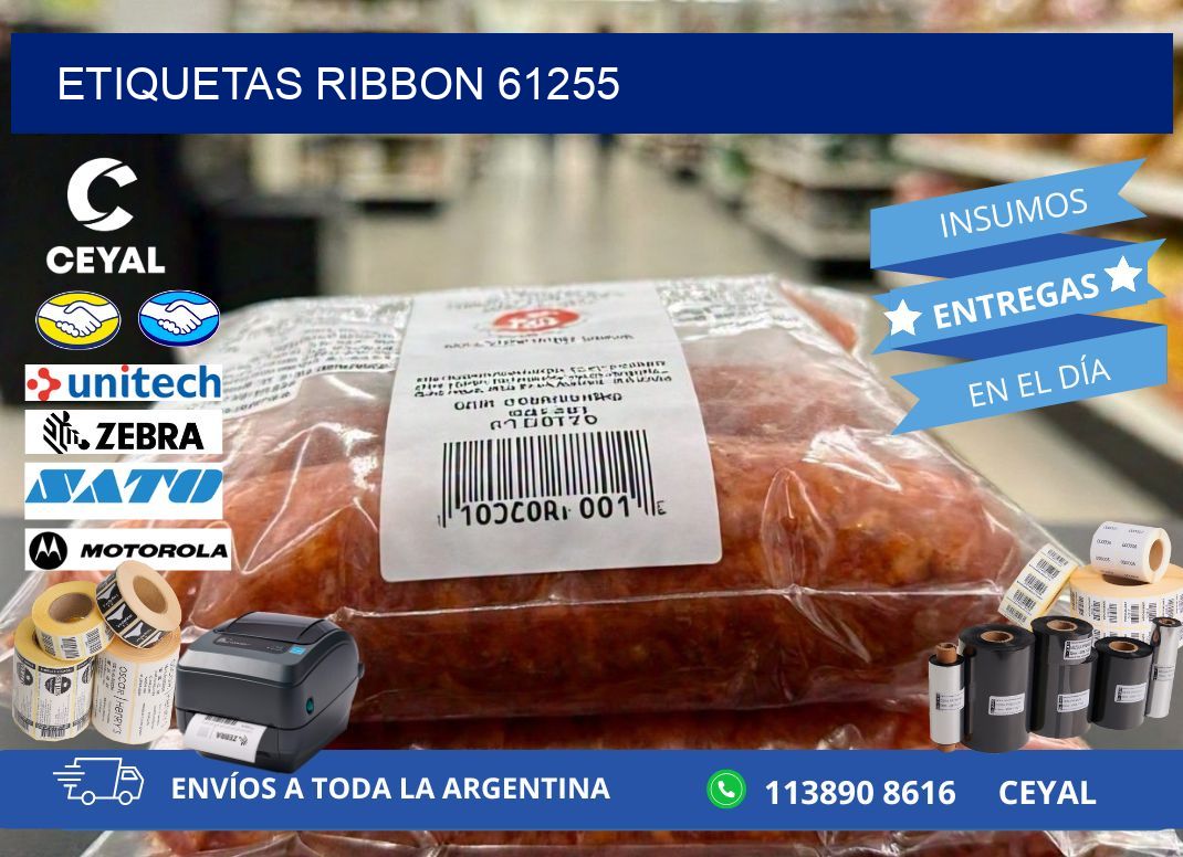 ETIQUETAS RIBBON 61255