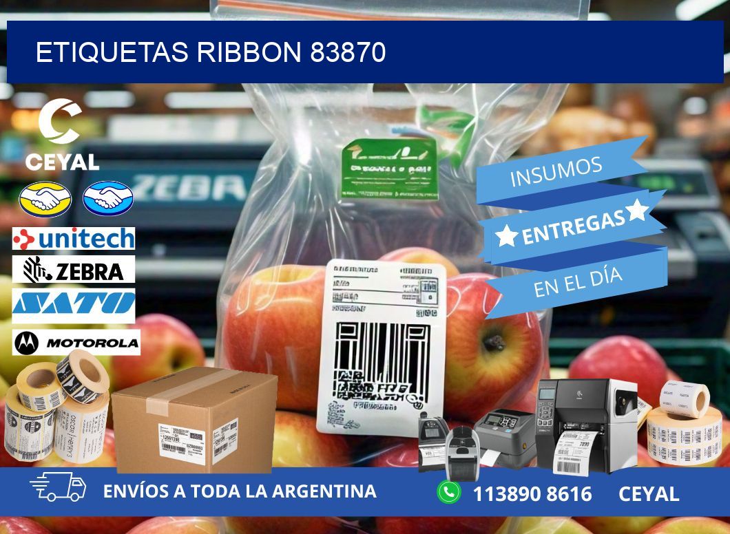 ETIQUETAS RIBBON 83870