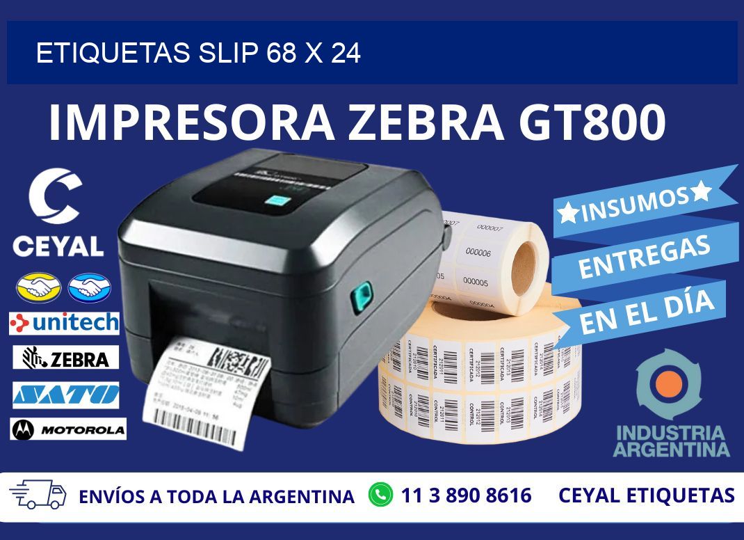 ETIQUETAS SLIP 68 x 24
