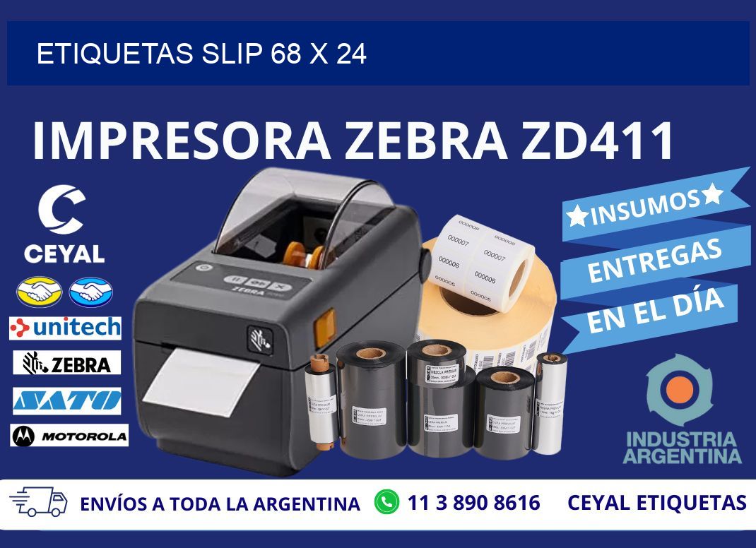 ETIQUETAS SLIP 68 x 24