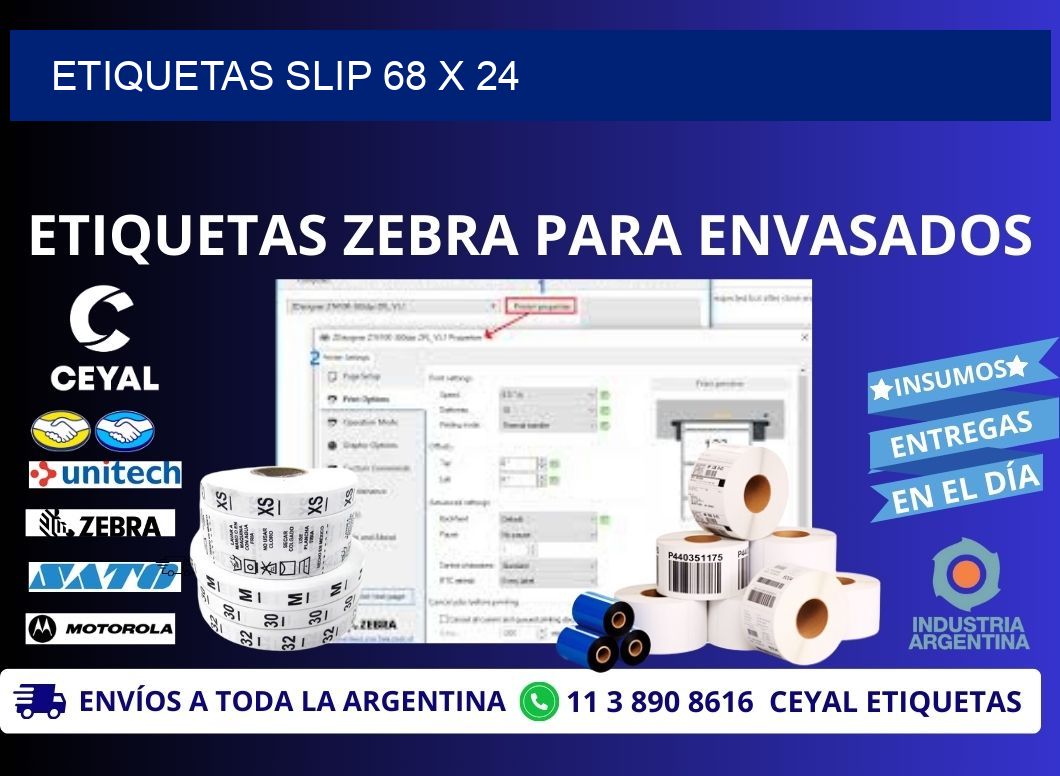 ETIQUETAS SLIP 68 x 24
