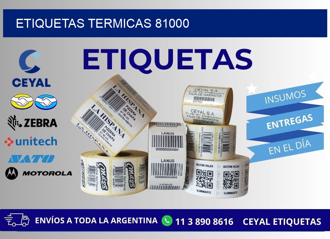 ETIQUETAS TERMICAS 81000