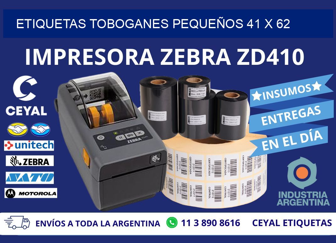 ETIQUETAS TOBOGANES PEQUEÑOS 41 x 62