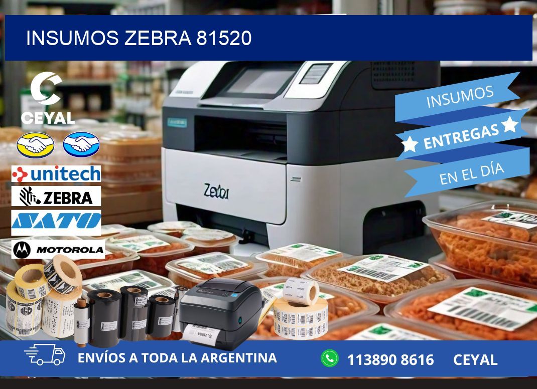 INSUMOS ZEBRA 81520