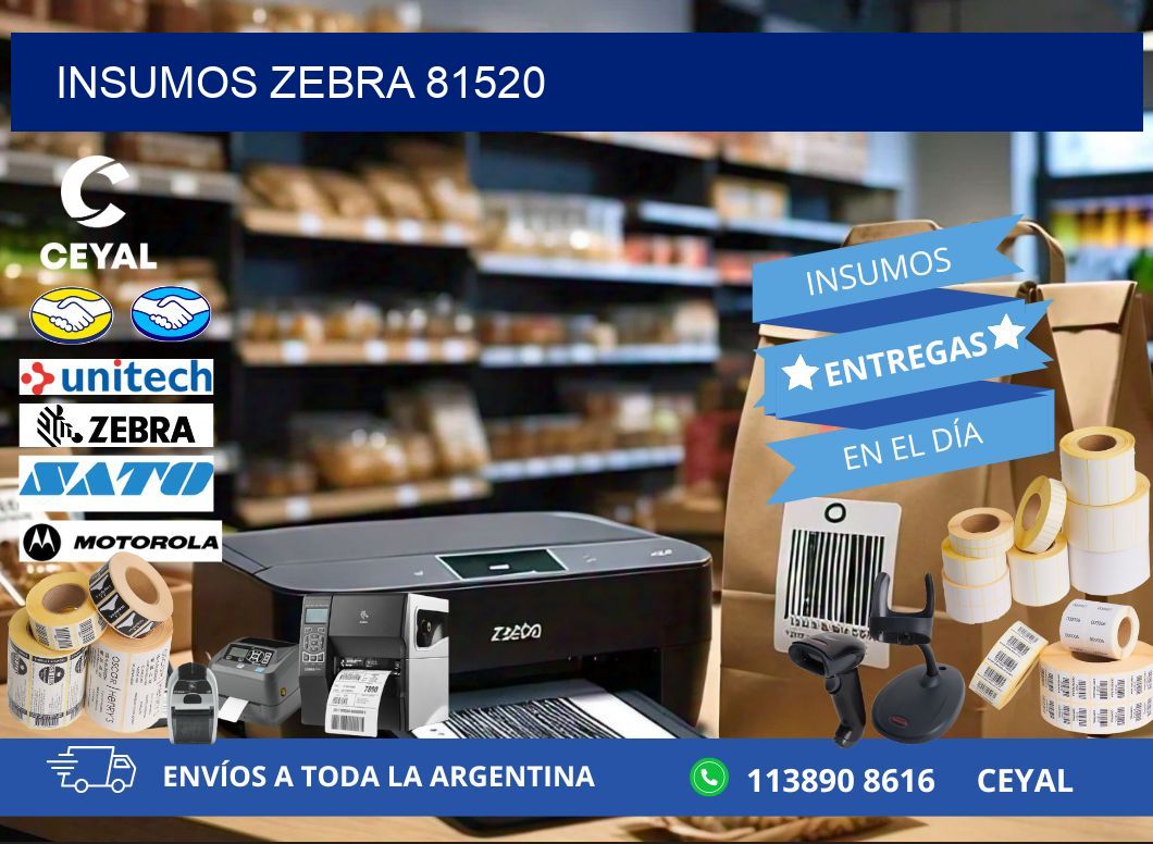 INSUMOS ZEBRA 81520