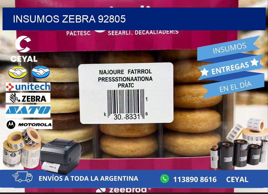 INSUMOS ZEBRA 92805
