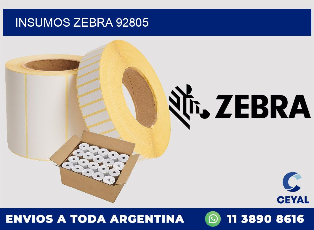 INSUMOS ZEBRA 92805
