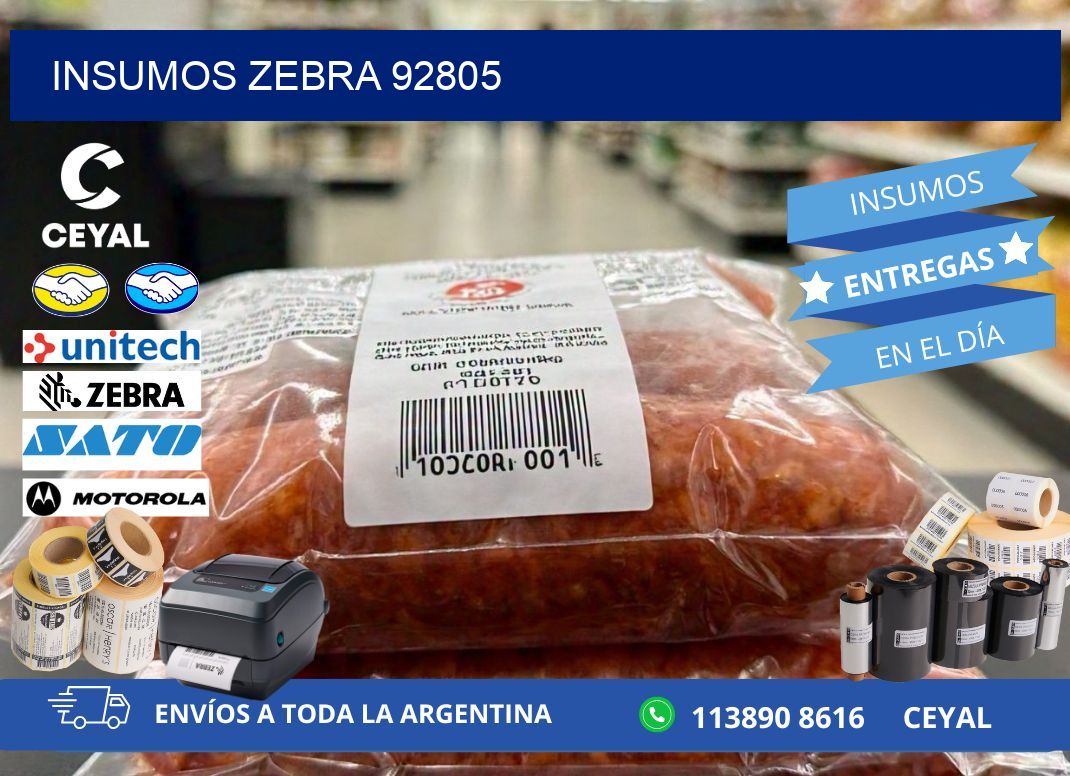INSUMOS ZEBRA 92805