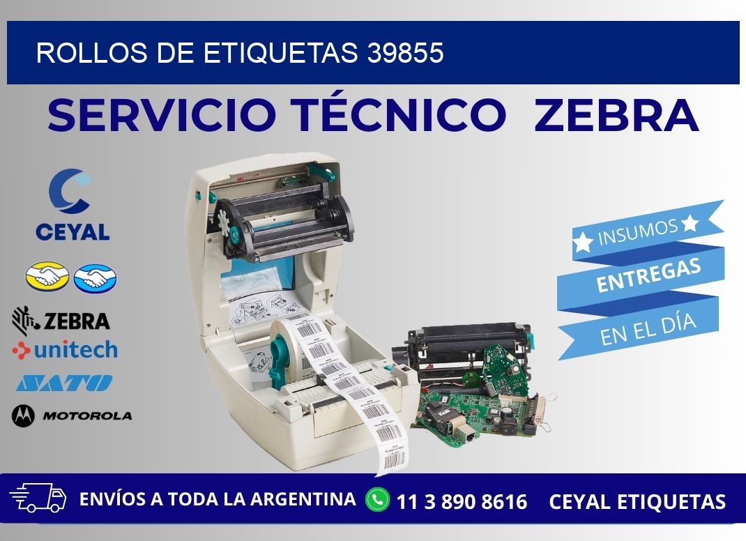 ROLLOS DE ETIQUETAS 39855