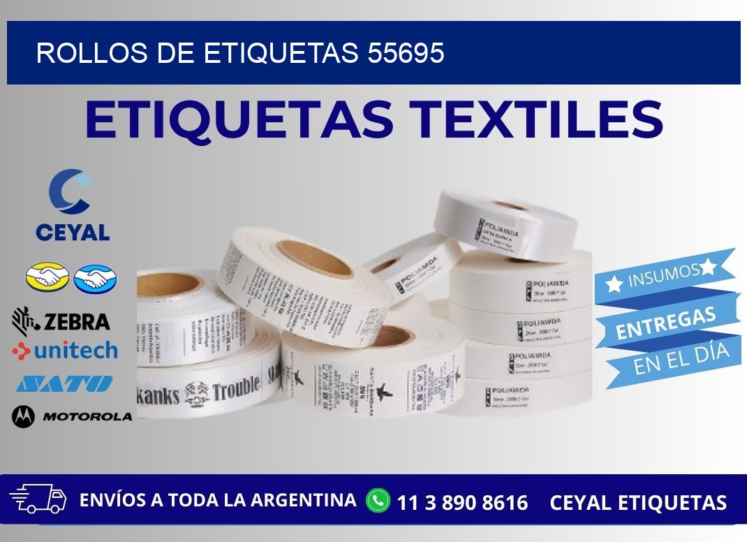 ROLLOS DE ETIQUETAS 55695