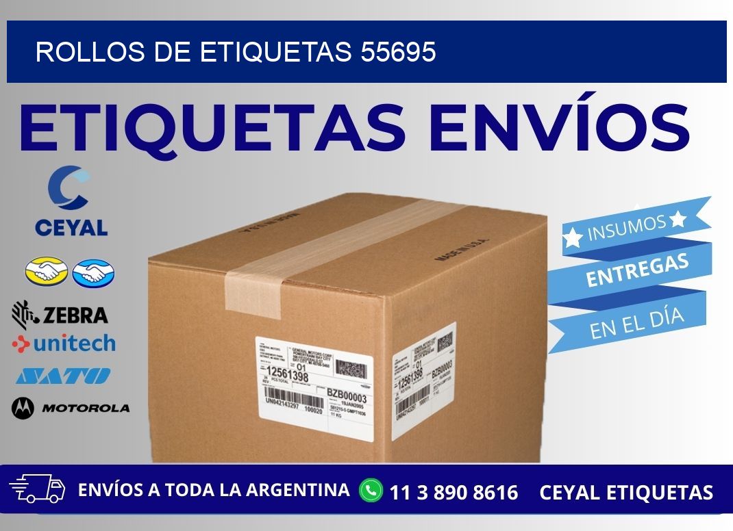 ROLLOS DE ETIQUETAS 55695