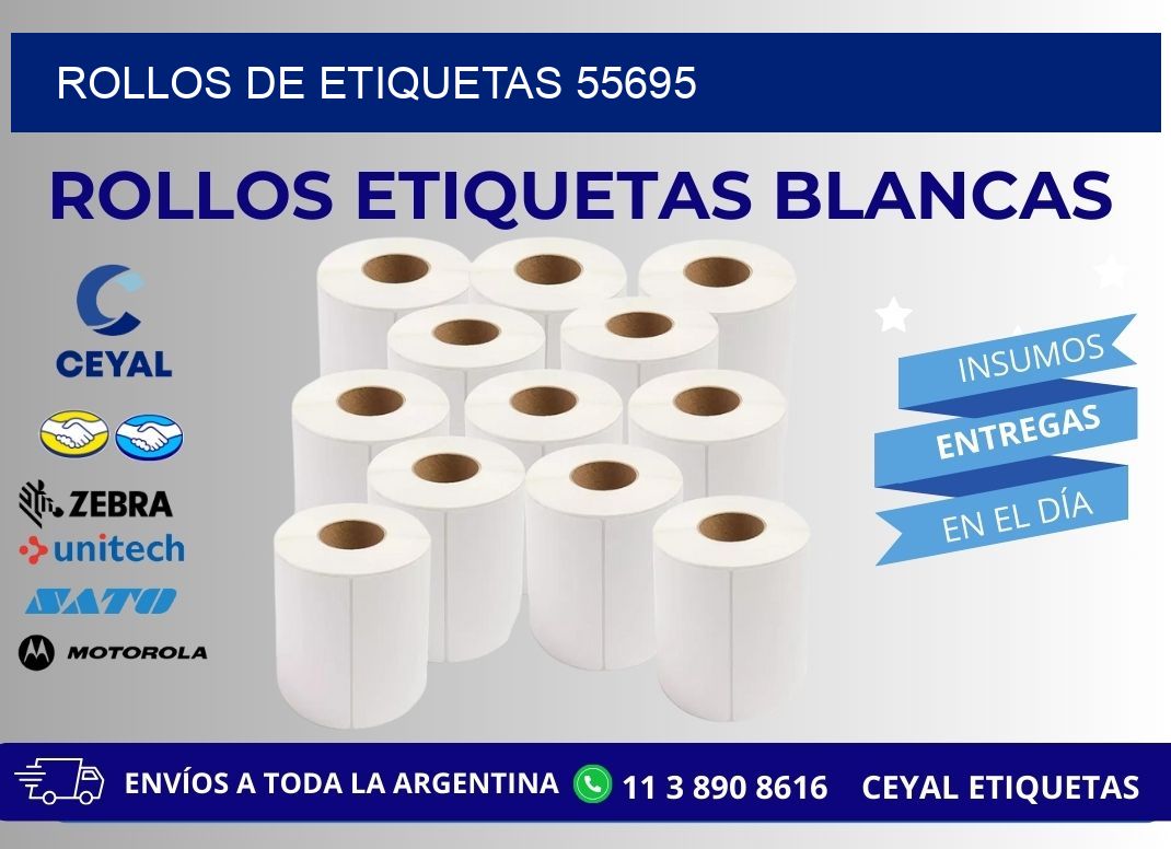 ROLLOS DE ETIQUETAS 55695