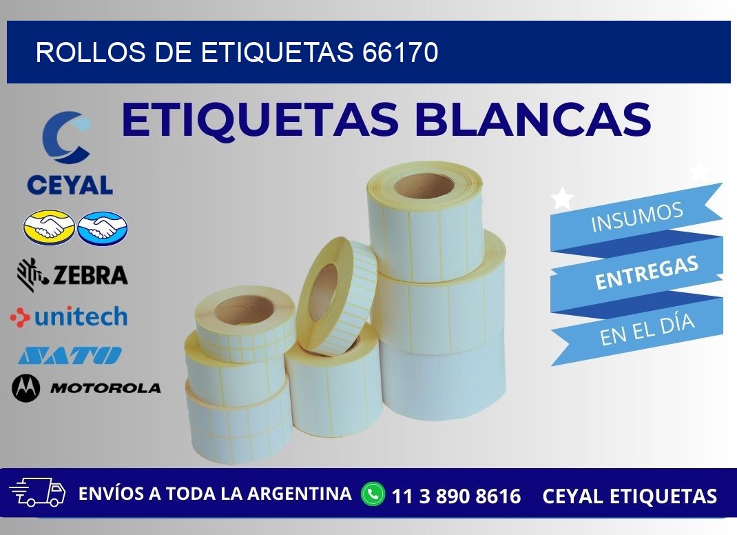 ROLLOS DE ETIQUETAS 66170