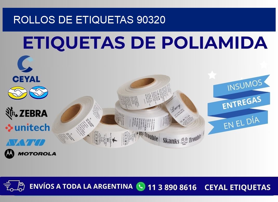 ROLLOS DE ETIQUETAS 90320