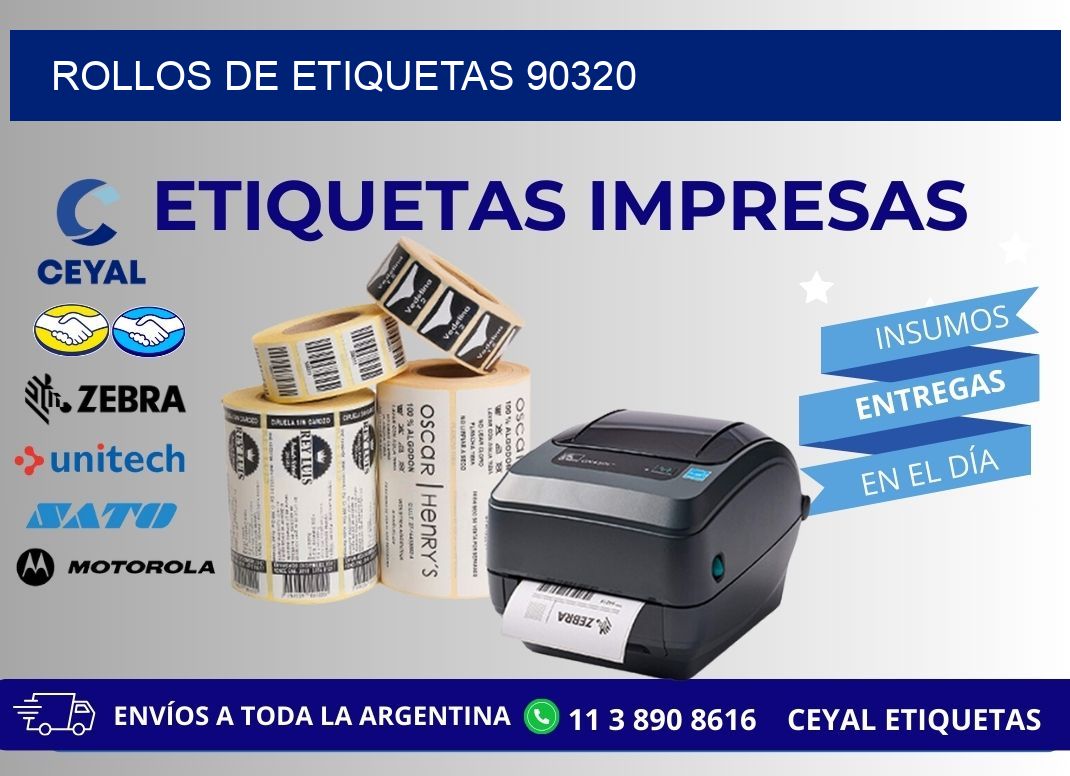 ROLLOS DE ETIQUETAS 90320