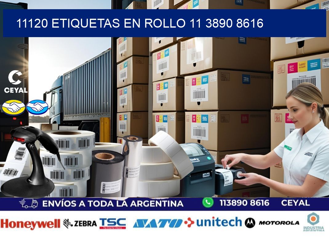 11120 ETIQUETAS EN ROLLO 11 3890 8616