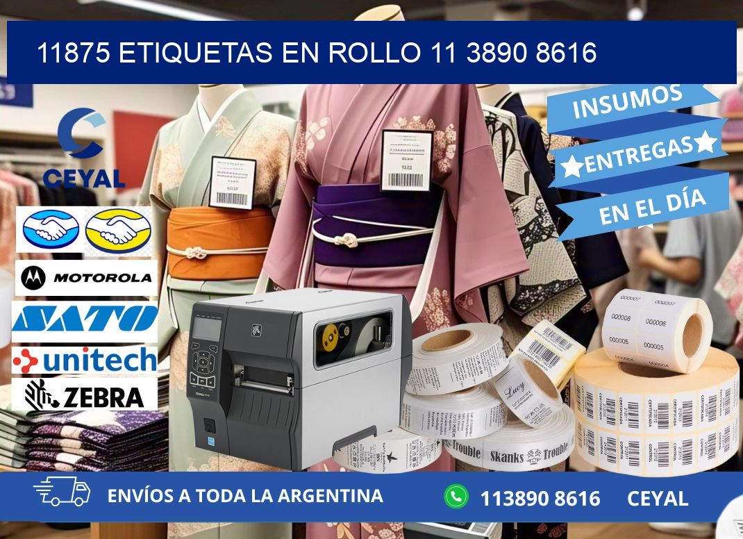 11875 ETIQUETAS EN ROLLO 11 3890 8616