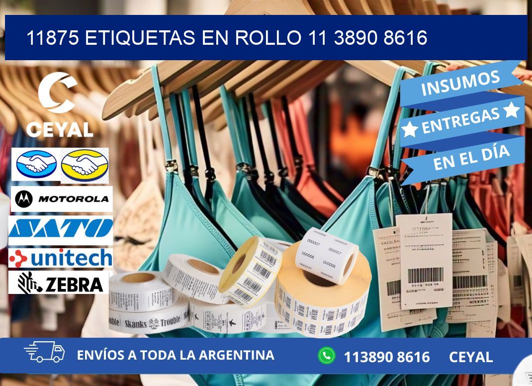 11875 ETIQUETAS EN ROLLO 11 3890 8616