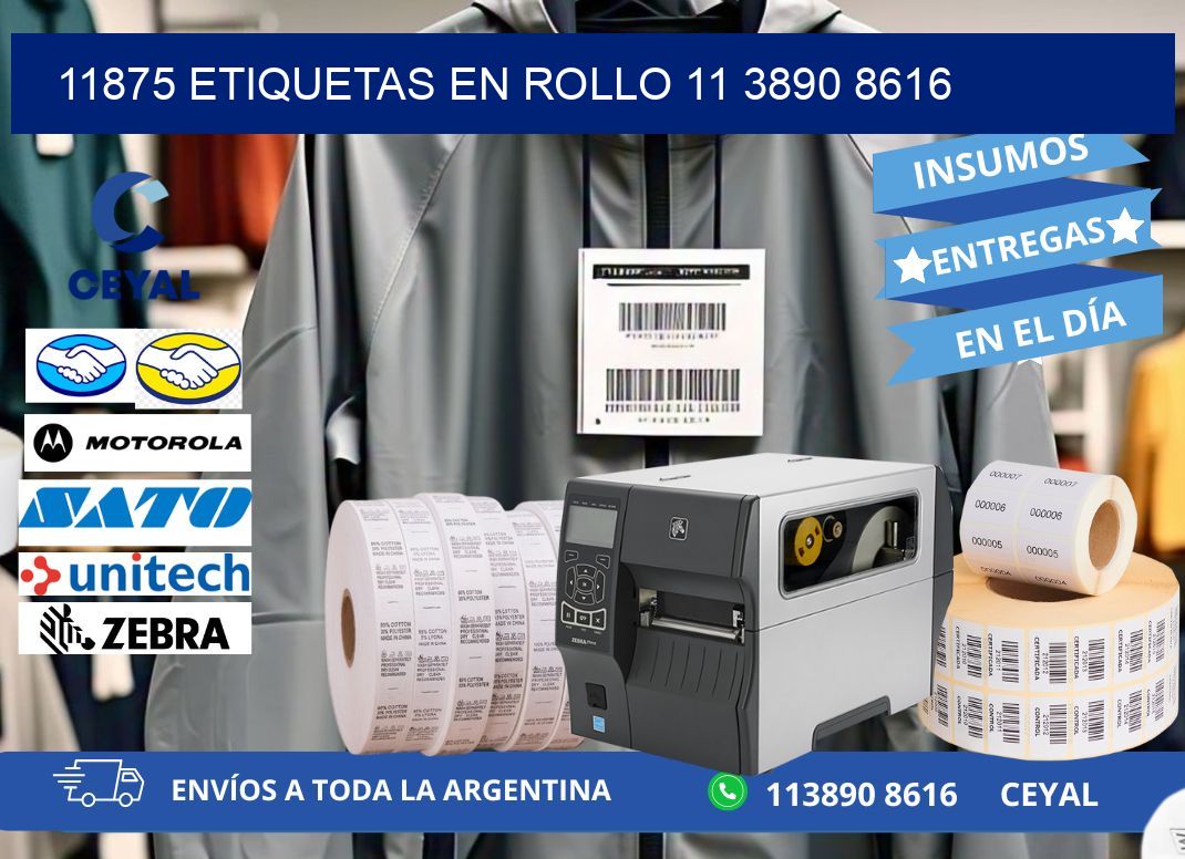 11875 ETIQUETAS EN ROLLO 11 3890 8616