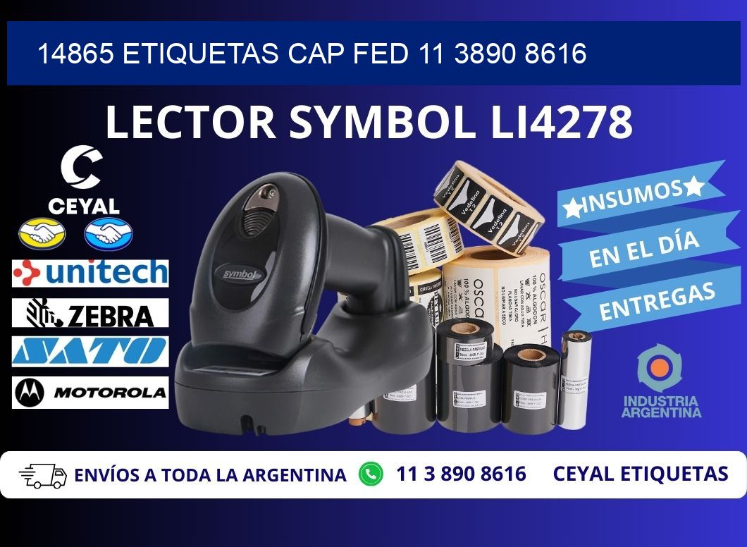 14865 ETIQUETAS CAP FED 11 3890 8616