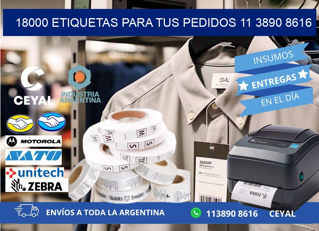 18000 ETIQUETAS PARA TUS PEDIDOS 11 3890 8616