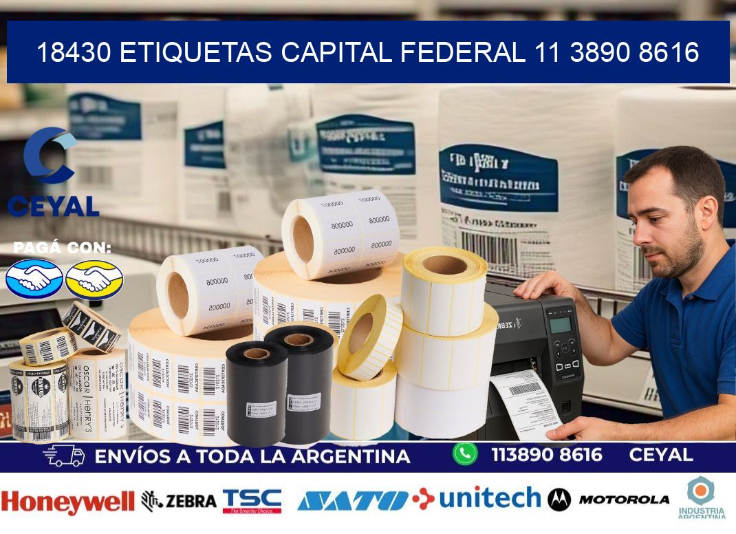 18430 ETIQUETAS CAPITAL FEDERAL 11 3890 8616